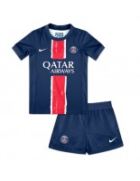 Paris Saint-Germain Domácí dres pro děti 2024-25 Krátký Rukáv (+ trenýrky)